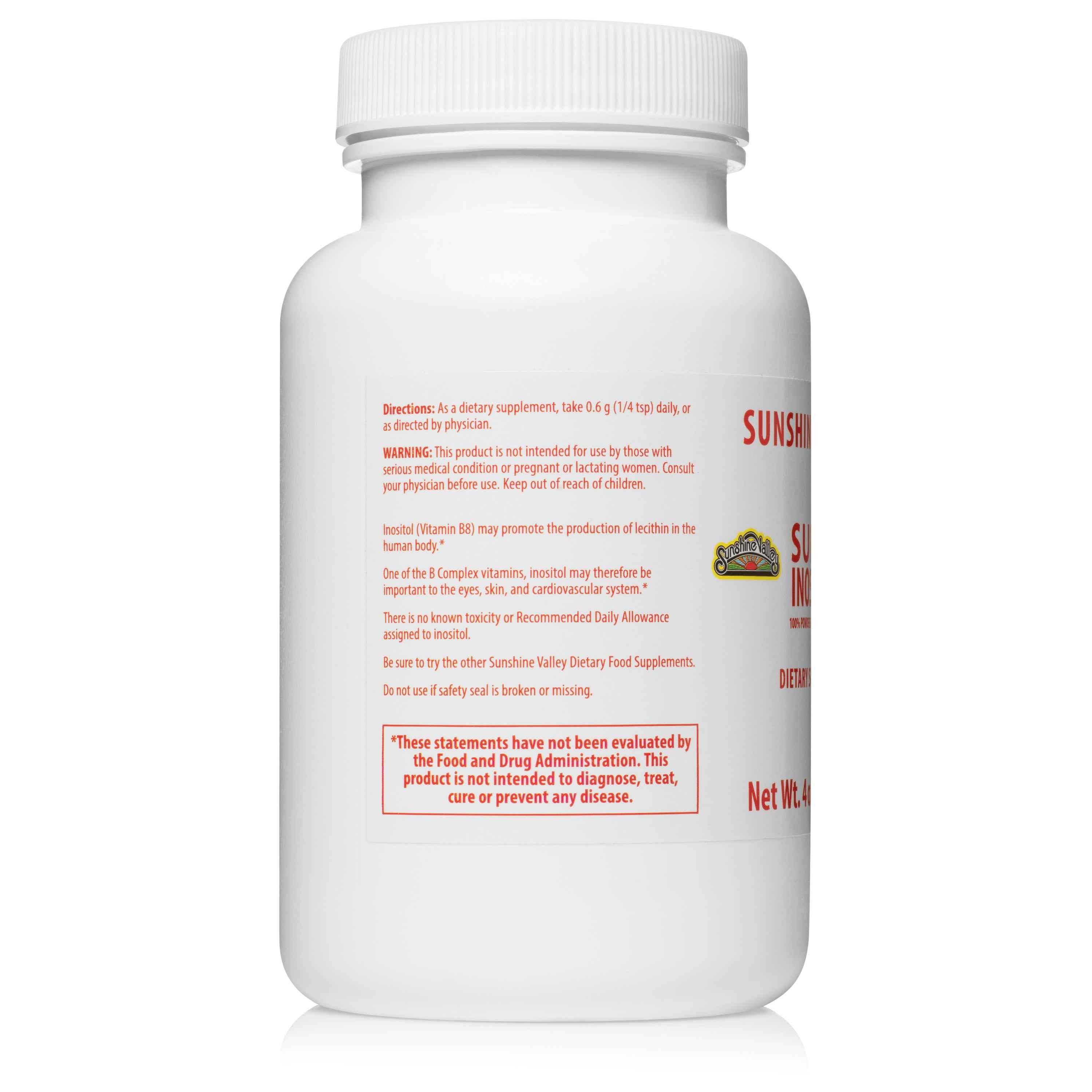Sunshine Valley® Super Inositol Powder - 4 Ounces Dietary Supplement