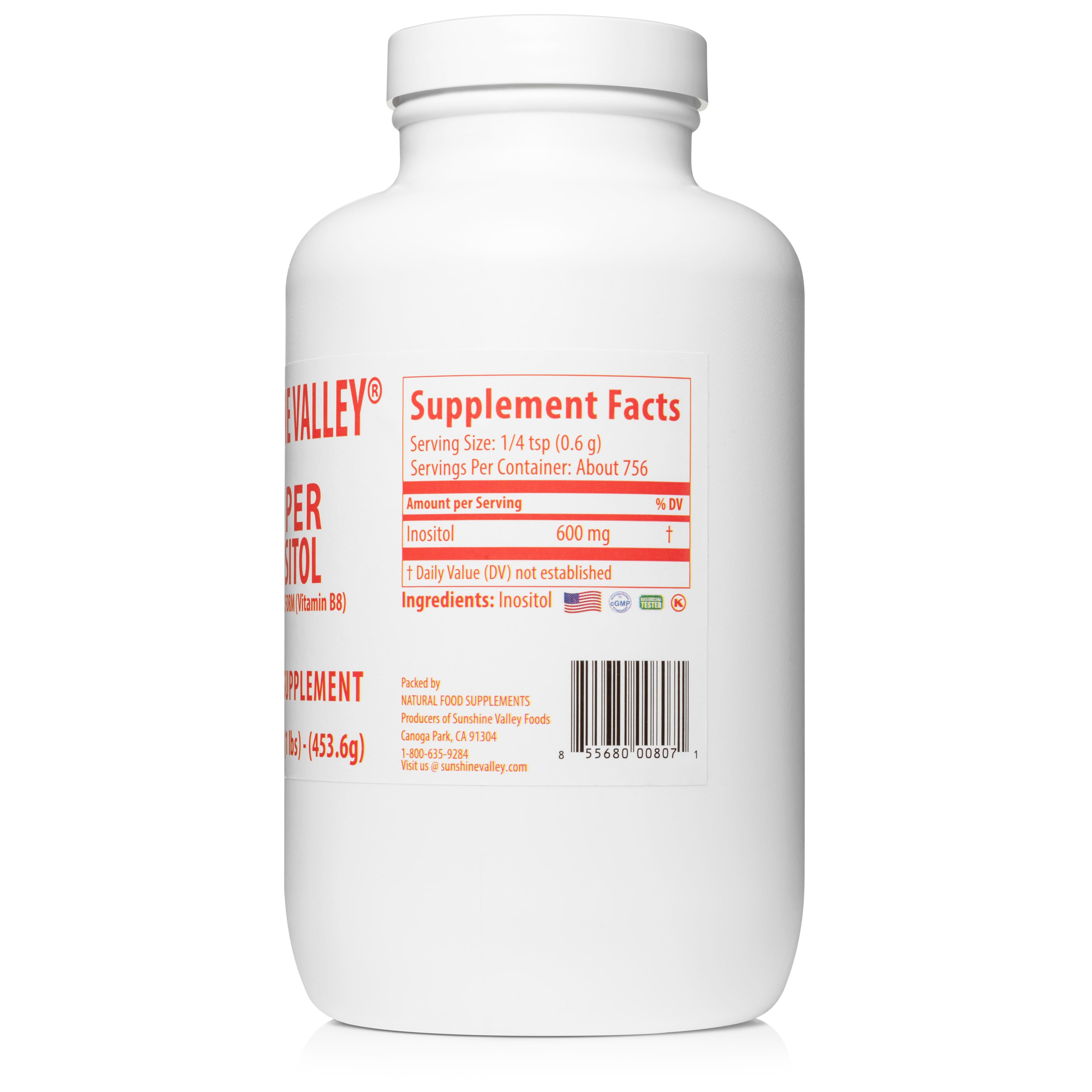 Sunshine Valley® Super Inositol Dietary Supplement Powder