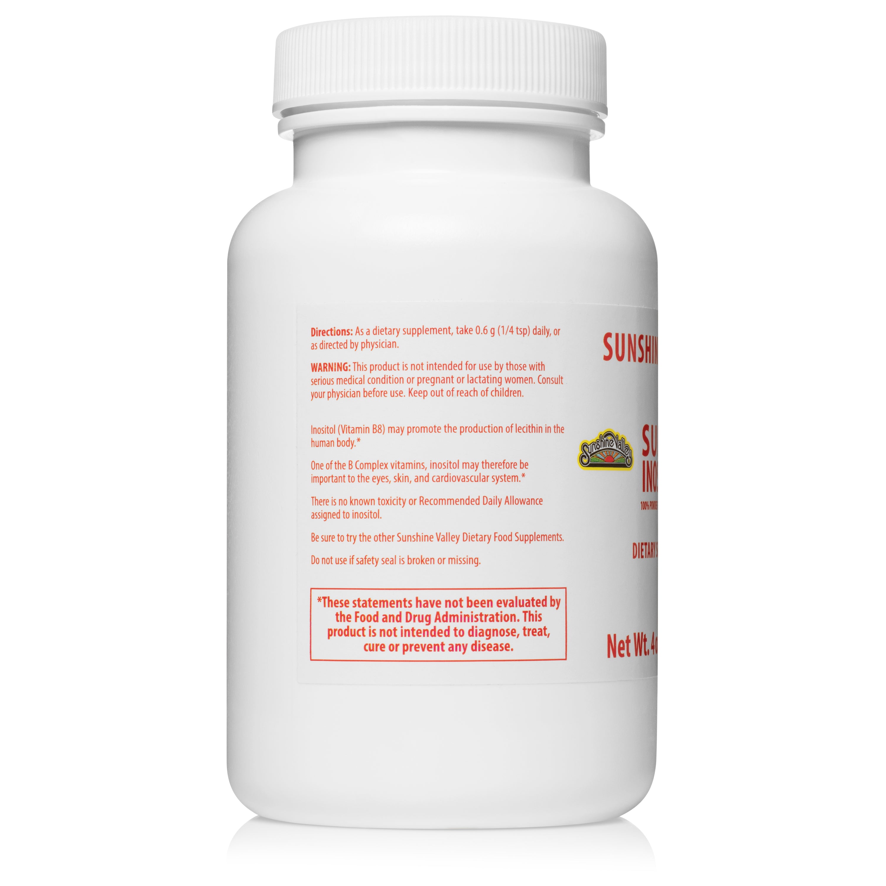 Sunshine Valley® Super Inositol Dietary Supplement Powder