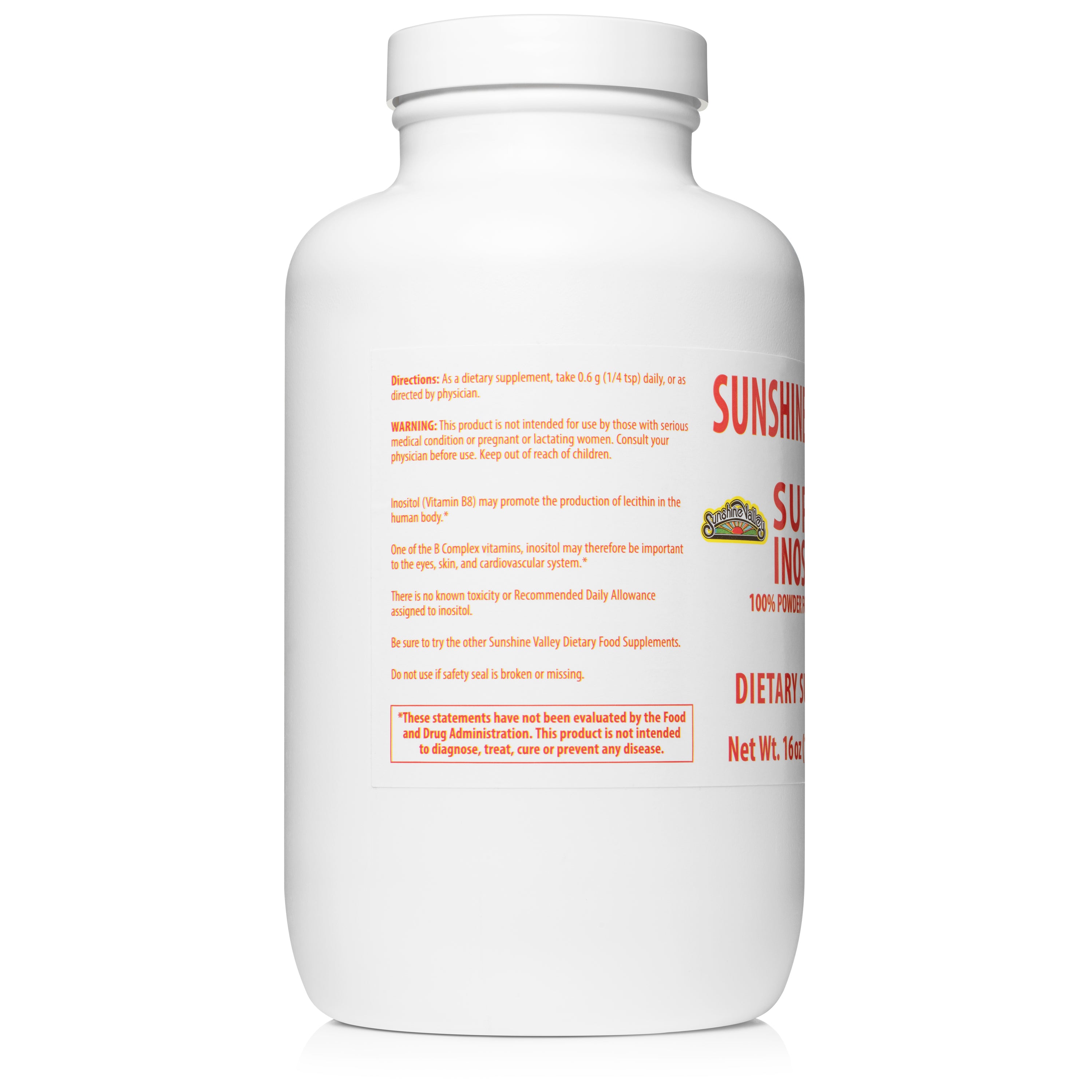 Sunshine Valley® Super Inositol Dietary Supplement Powder